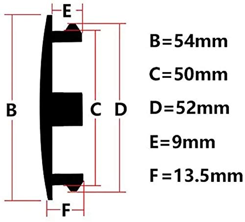 Cubierta Central De Rueda De Coche Tapas De Cubo Tapas De Cubo Para Fiesta Focus Ka Transit St, Cubiertas De Emblema De Insignia De Tapa De Cubo De Llanta De Rueda De Coche, 54 Mm, 4 Piezas