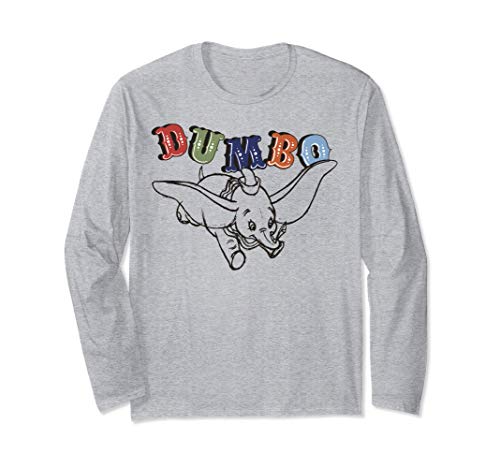 Disney Dumbo Sketch Logo Manga Larga