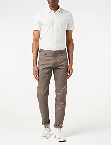 Dockers ALPHA ORIGINAL KHAKI SLIM, Pantalones para Hombre, Marrón (Dark Pebble 0433), 36W/32L