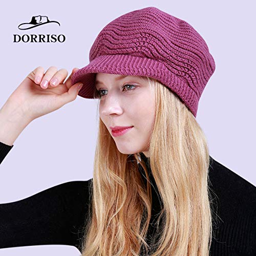 DORRISO Moda Mujer Gorra Boina Primavera Otoño Invierno Viajar Vacaciones Compras Ocio Respirable Beret Gorra de Boina Calentar Lana