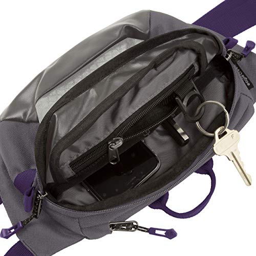 Eagle Creek BauchtascheUmhängetasche Wayfinder Waist Pack S Bolso Bandolera 22 Centimeters 3 Gris (Graphite/Amethyst)