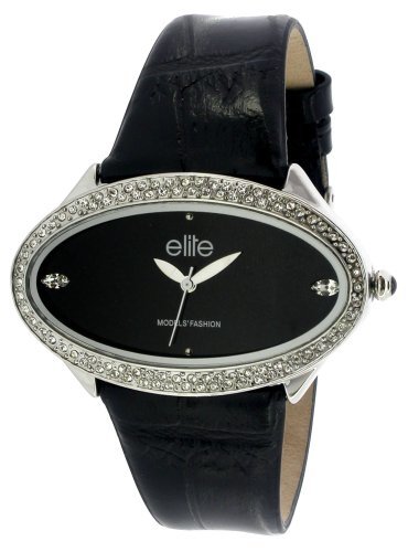 Elite E5095.2.003 - Reloj de Mujer de Cuarzo, Correa de Piel Color Negro