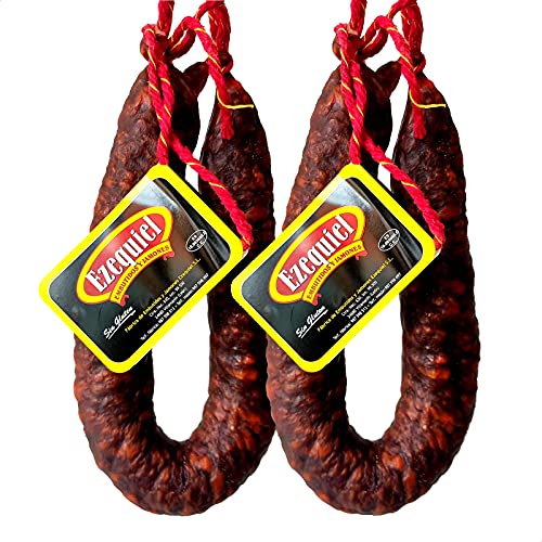 Embutidos Ezequiel Embutidos Ezequiel Pack Chorizo Extra Picante Curado Ahumado. Chorizo De León 2 Udes. 850 G 850 g