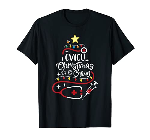 Enfermera cardiovascular Secretaria Tecnológica de la UCI CVICU Equipo de Navidad Camiseta