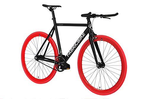 FabricBike Light Bicicleta, Adultos Unisex, Negro Claro y Rojo 2.0, Pequeño