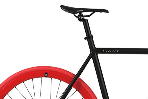 FabricBike Light Bicicleta, Adultos Unisex, Negro Claro y Rojo 2.0, Pequeño