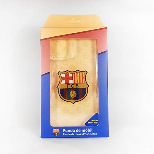 FC. BARCELONA Carcasa iPhone 12 Pro MAX Transparente Escudo