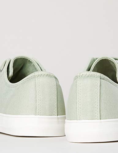 find. Low-Top Canvas Zapatillas Altas, Grün (Washed Green), 37 EU