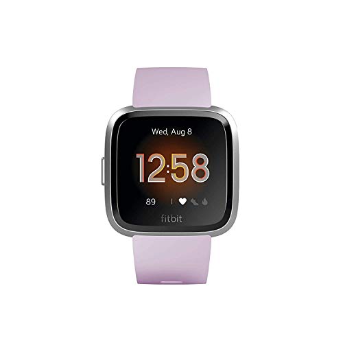 Fitbit Versa Lite - Reloj Deportivo Smartwatch, Adultos Unisex, Lila/Plata Aluminio, Talla única