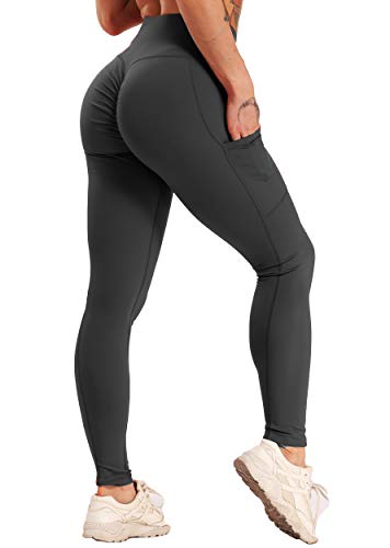 FITTOO Leggings Clásico Super Suave Elásticos Costura Lateral Mujer Pantalones Deportivos Yoga Alta Cintura Transpirables Negro S