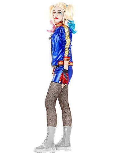 Funidelia | Disfraz de Harley Quinn - Escuadrón Suicida Oficial para Mujer Talla XS ▶ Superhéroes, DC Comics, Suicide Squad, Villanos - Color: Azul - Licencia: 100% Oficial