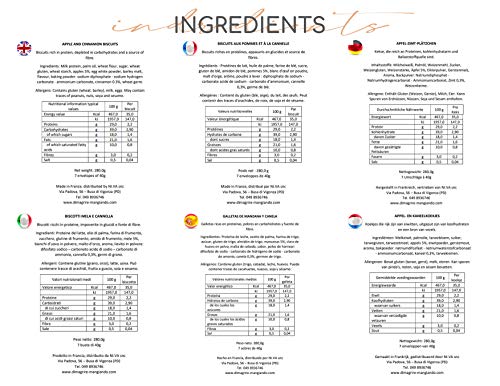 GALLETAS PROTEICAS Line@diet | 7x5 galletas sabor a MANZANA y CANELA | 29% de PROTEIN | Fit Snack 7 MANZANA Y CANELA