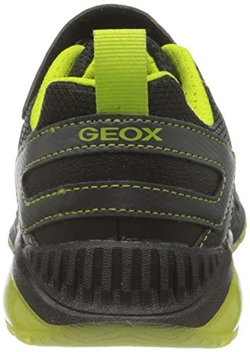 Geox J SPAZIALE BOY A Zapatillas Niños, Negro (Black/Lime), 26 EU