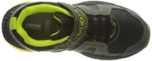 Geox J SPAZIALE BOY A Zapatillas Niños, Negro (Black/Lime), 26 EU