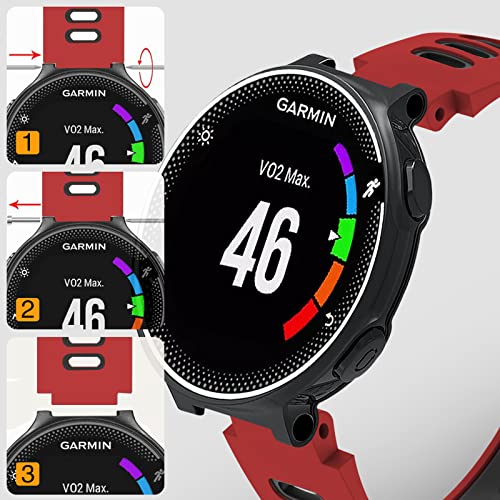 Gofl Correa para Garmin Forerunner 735XT,Correa de Reemplazo para Forerunner 235 - Banda de Reloj Silicona Suave Sports Pulsera de Repuesto Compatible Garmin Forerunner 235/735XT/220/230/620/245