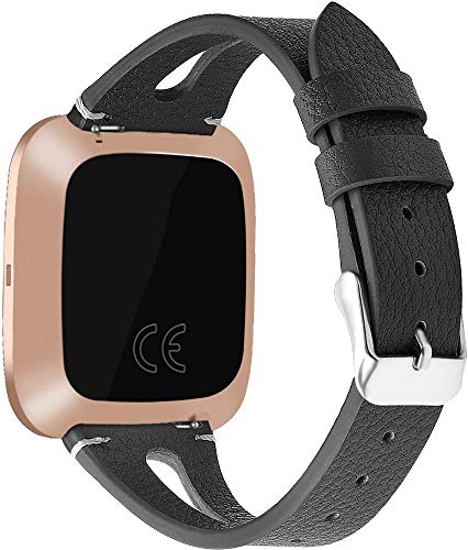 Gransho Compatible con Fitbit Versa 2 / Versa 2 SE/Versa Lite/Versa smartwatch Correa de Reloj De Cuero para Mujer (Pattern 16)