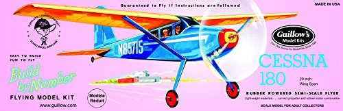 GUILLOW's Cessna 180 601 Powered Balsa Flying Model Kit