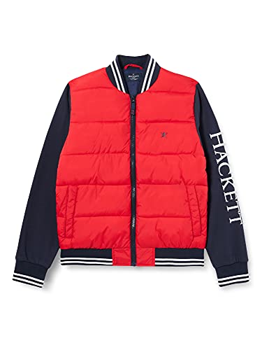 Hackett London Baseball JKT Y Chaqueta, 2fmhigh Risk Red, 9 años para Niños