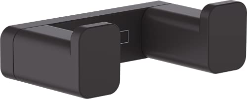 hansgrohe AddStoris Percha doble, cromo negro cepillado, 41755340