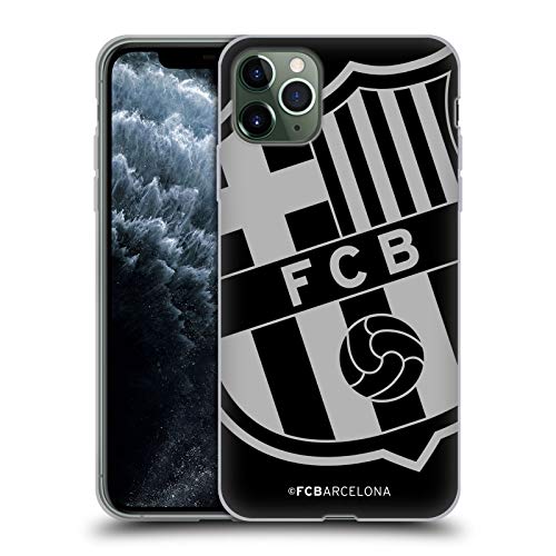 Head Case Designs Licenciado Oficialmente FC Barcelona De Gran tamaño 2017/18 Crest Carcasa de Gel de Silicona Compatible con Apple iPhone 11 Pro MAX