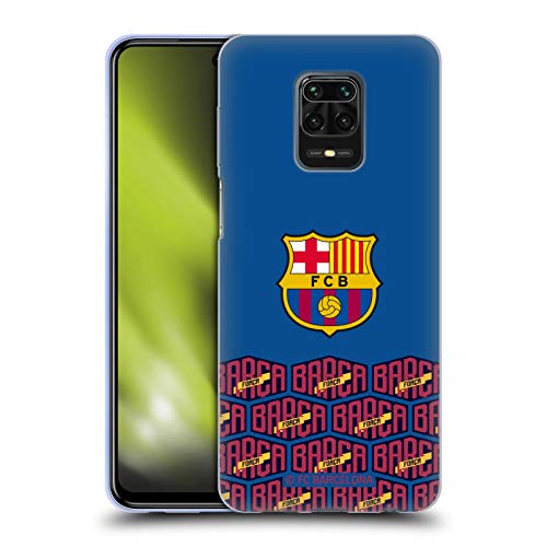 Head Case Designs Licenciado Oficialmente FC Barcelona Logotipo y patrón Forca Barca Carcasa de Gel de Silicona Compatible con Redmi Note 9 Pro/Redmi Note 9S