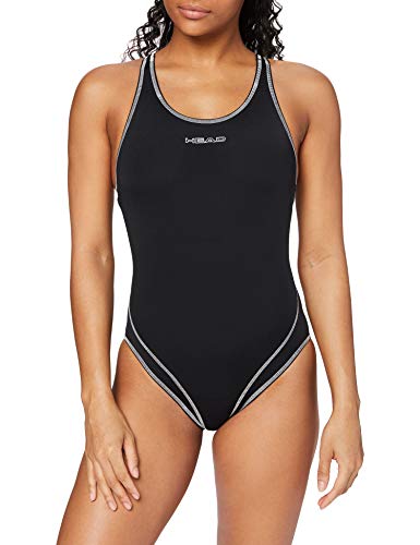 Head SWS Wire PBT - Bañador para Mujer, Color Negro, Talla 46