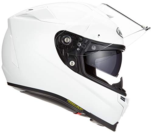 HJC RPHA70 Casco de Moto, Hombre, Blanco Mat, M