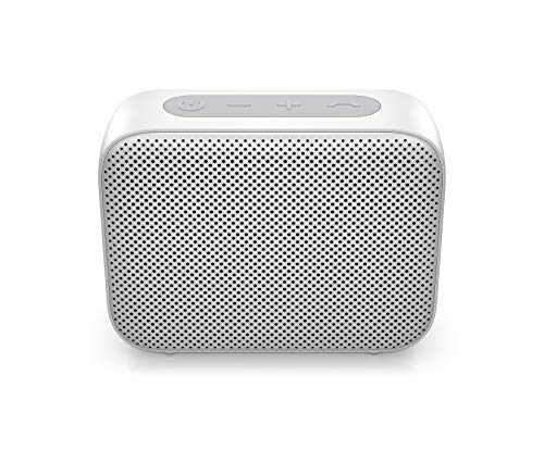 HP - PC Altavoz Bluetooth 350, Altavoz portátil con micrófono, conexión Bluetooth y AUX 3,5 mm, Carga USB-C, Resistente al Agua y al Polvo, Compatible con PC, Tablet y Smartphone, Color Plateado