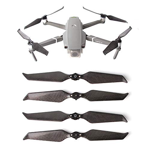 iEago RC 2 pares 8743F plegables, silenciosas, de apertura rápida, de fibra de carbono, para DJI Mavic 2 PRO/Zoom accesorios