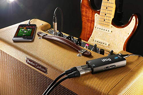 IK Multimedia iRig HD 2 - Interfaz audio, Sonido Profesional de 96kHz, funciones listas para escenario, rockea en todas partes con tu iPhone, iPad o Mac/PC - Negro