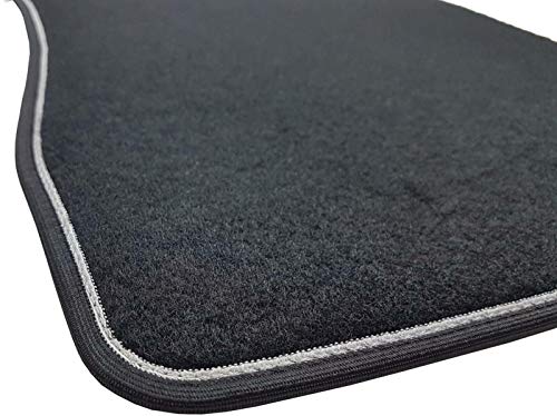 Il Tappeto Auto SPRINT01305 - Alfombrilla para Coche, Negra, Antideslizante, Borde Bicolor, talonera de Goma Reforzada, para Focus III 2011>2015, restyling 2015>