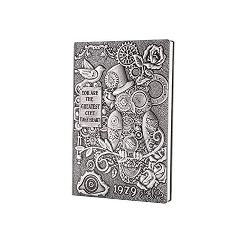 Ixkbiced Cuaderno de cuero creativo con diseño de búho mecánico en relieve A5, cuaderno de viaje, planificador escolar, suministros de oficina