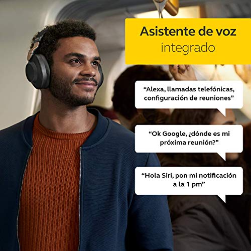 Jabra Elite 85h Amazon Edition - Auriculares Inalámbricos Over-Ear, Cancelación Activa de Ruido, Batería de Larga Duración para Llamadas y Música, Negro Cobre