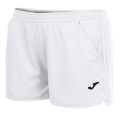 Joma Short Hobby Blanco Pantalones Cortos, Mujer, Blanco/200, M