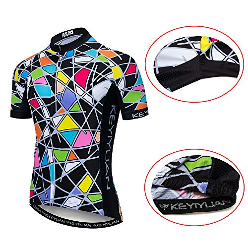 JPOJPO Maillot de manga corta para hombre, con 3 bolsillos traseros, camiseta de ciclismo con cremallera completa, forro polar verde con licencia oficial de star wars silent one crew., Medium