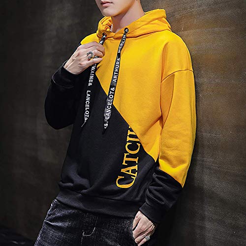 KENAIJING Hombre Sudadera con Capucha Deportiva Manga Larga Hoodie Camisa de Entrenamiento Casual