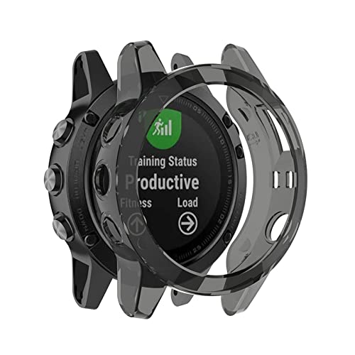 KESHIKUI New Mei Funda Protectora 1pcs Compatible con Garmin Fenix 5 5s 5X TPU Cubierta Slim Smart Watch Bumper Shell Compatible con Garmin FENIX5 5s 5X Más