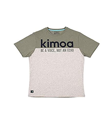 KIMOA Camiseta Alta Lake Verde Caqui, Unisex Adulto, S