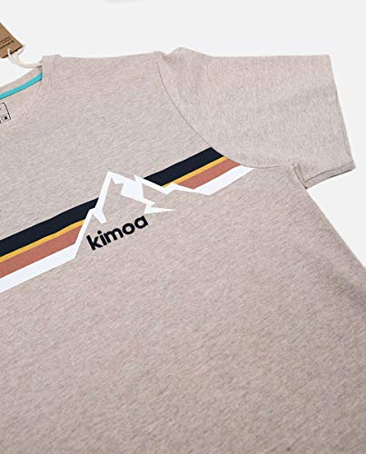 KIMOA Camiseta Whistler Ceniza Negro, Unisex Adulto, S