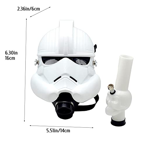 Knowoo Casco de Stormtrooper The Black Series Rogue One Mask Casco, Clone Trooper Imperial Stormtrooper Imperial, Silicone + Acrylic Full Mask Toy for Halloween Cosplay Adult