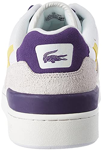 Lacoste T-Clip 0121 P SMA, Zapatillas Hombre, Wht/PURP, 43 EU