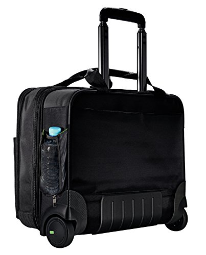 Leitz Smart Traveller, Maleta de mano, Poliéster/Metal/piel, 42 cm, Negro