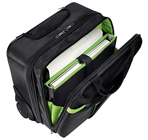 Leitz Smart Traveller, Maleta de mano, Poliéster/Metal/piel, 42 cm, Negro