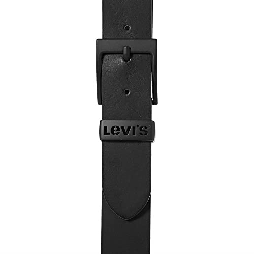 Levi's Ashland Metal Cinturón, Negro (R Black 59), 90 para Hombre