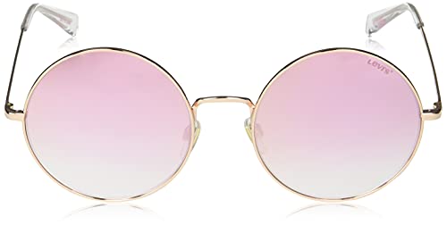 Levi's Gafas de sol ovaladas Lv 1011/S para mujer, Oro,