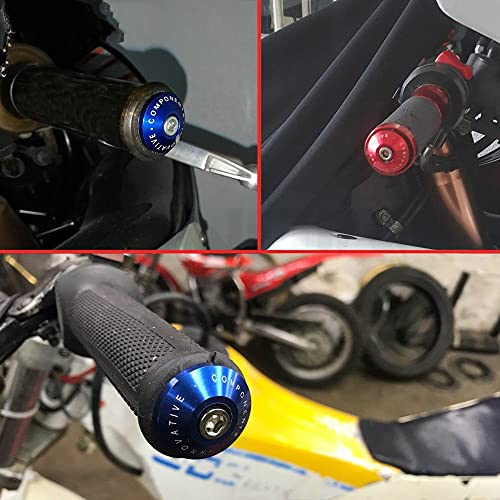 LGMT Mango Empuñaduras Universales De 7/8 22 Mm para Manillar De Motocicleta, Tapón Antivibración Silder para Ap-rilia RST1000 RSV MI-LLE RSV4 SH-Iver TU-ONO V4R Terminales Manillar Motocicleta