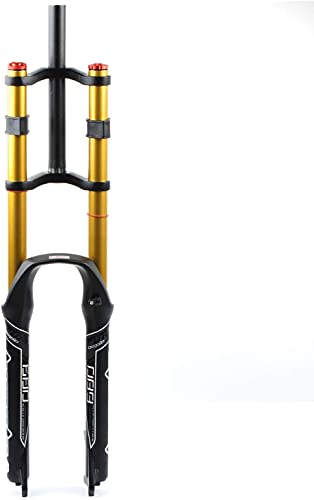 LILIXINGSH Horquilla de Bicicleta MTB Forks Tenedor de Bicicletas Mountain Bike Suspension Fork MTB 26/27.5/29 Pulgadas, Viaje 130 mm Doble Hombro Doble Rappel Rappelling Amortiguador Amortiguador