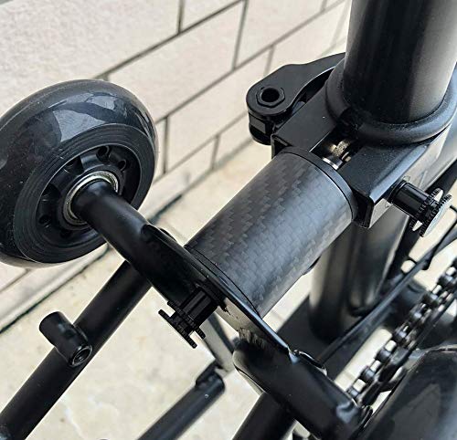 London Craftwork Suspensión de carbono incluye disco y perno de titanio conjunto completo para BROMPTON