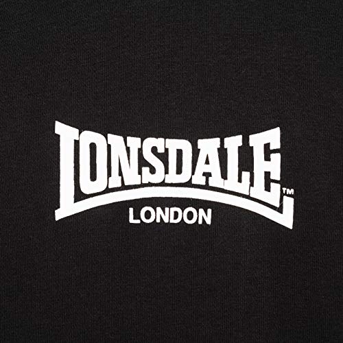 Lonsdale Beetham - Sudadera con Capucha para Hombre Negro XXXL