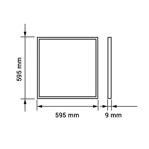 Losa LED 40 W 600 x 600 mm 4800 lumens Ugr 19 – blanco frío (6000 K)